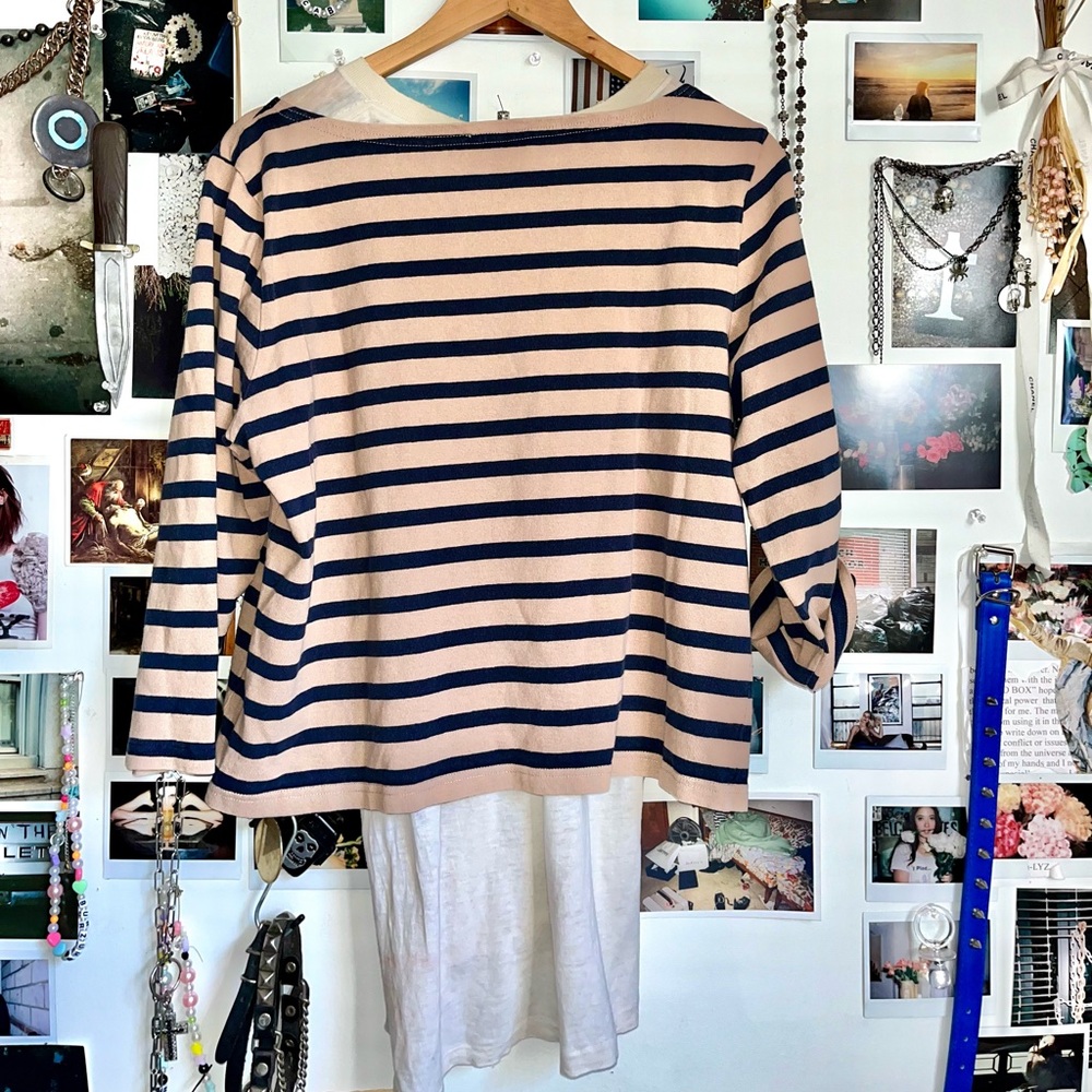 J. Crew Summer Stripes L/S tee